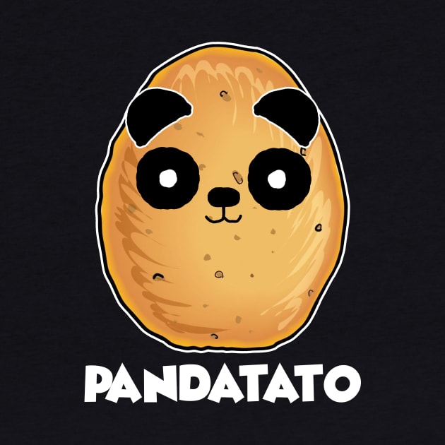 Pandatato Funny T-Shirt Cute Potatoes Panda by Danielsmfbb